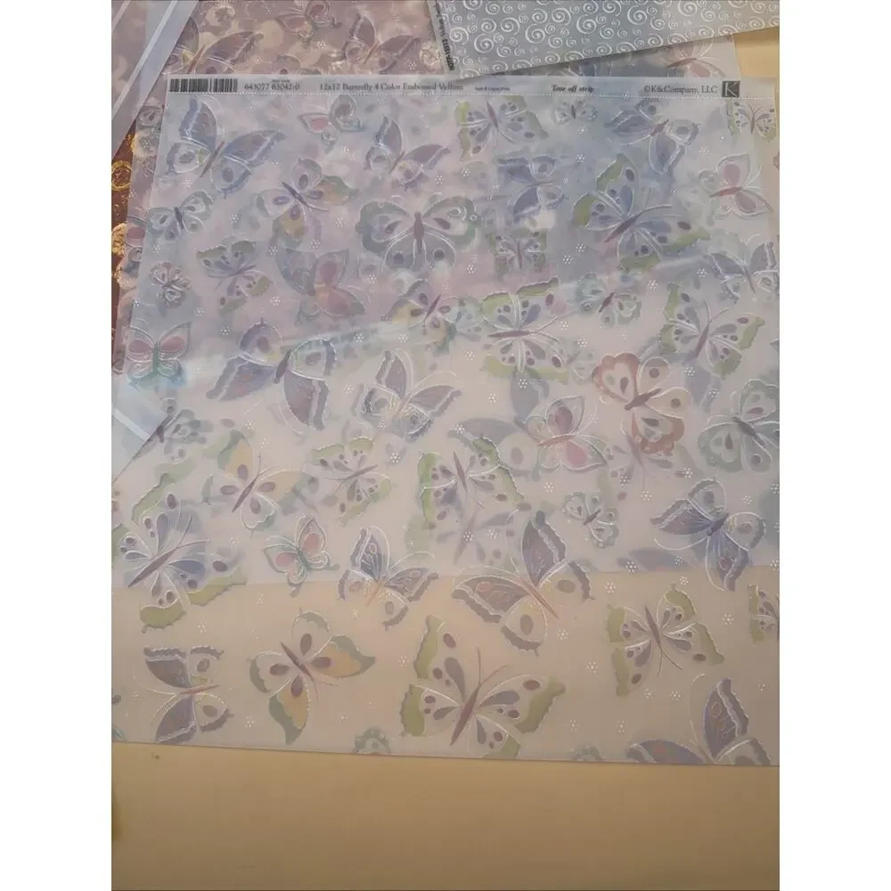 25-K&Company, Nostalgiques, Embossed, tear Off, Transfer Paper Scrapbook 12